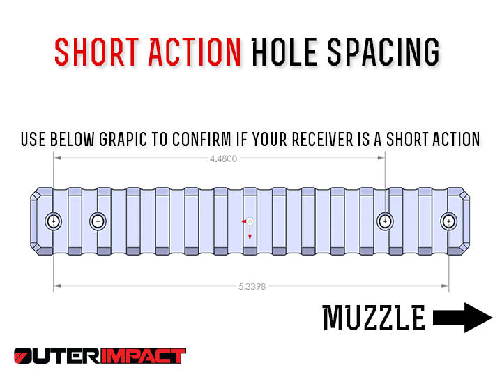 Howa short action receiver hole spacing measurements