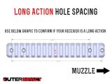savage long action hole spacing measurements