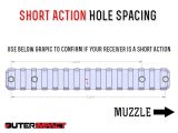 savage short action hole spacing measurements